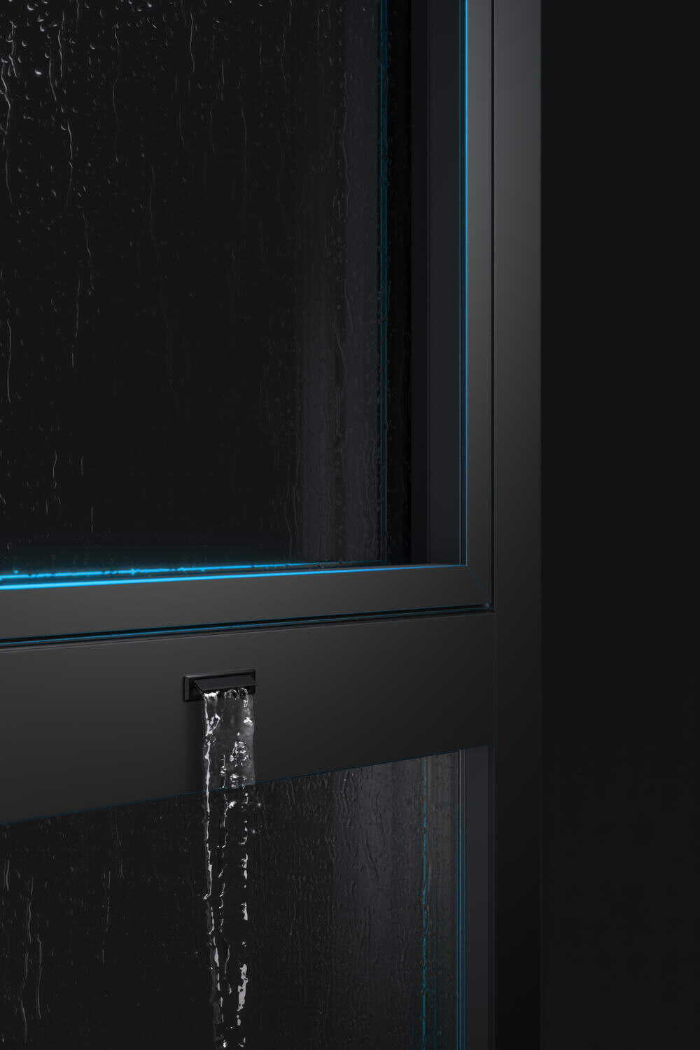 WIYS106窄边内开窗纱一体-排水