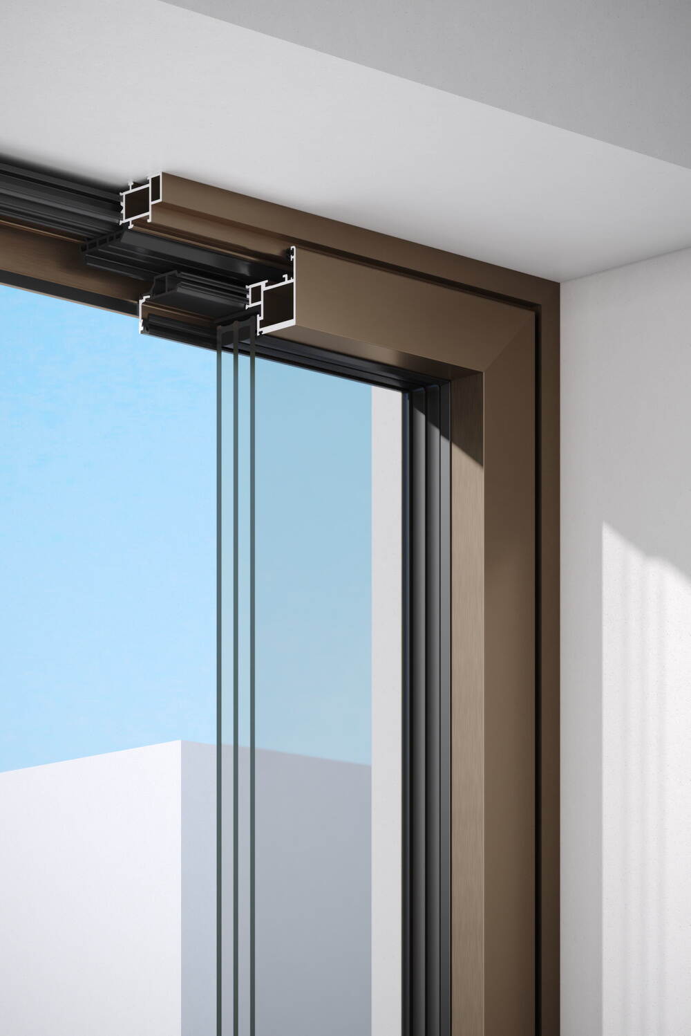 WIS95窄边内开窗（突出隔热条、三玻两腔)