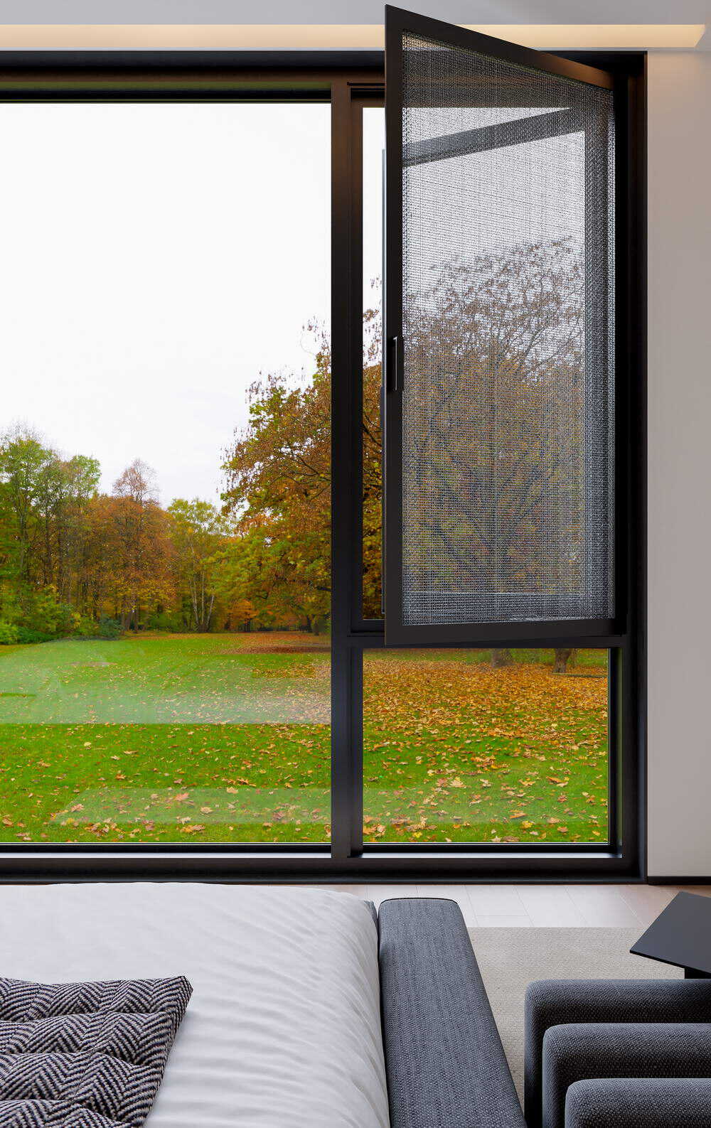 WOY110外开窗纱一体