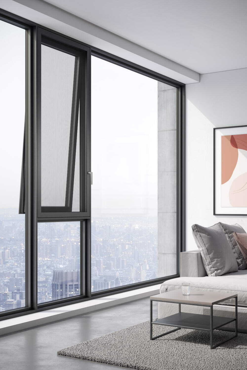 WOY125外开窗纱一体