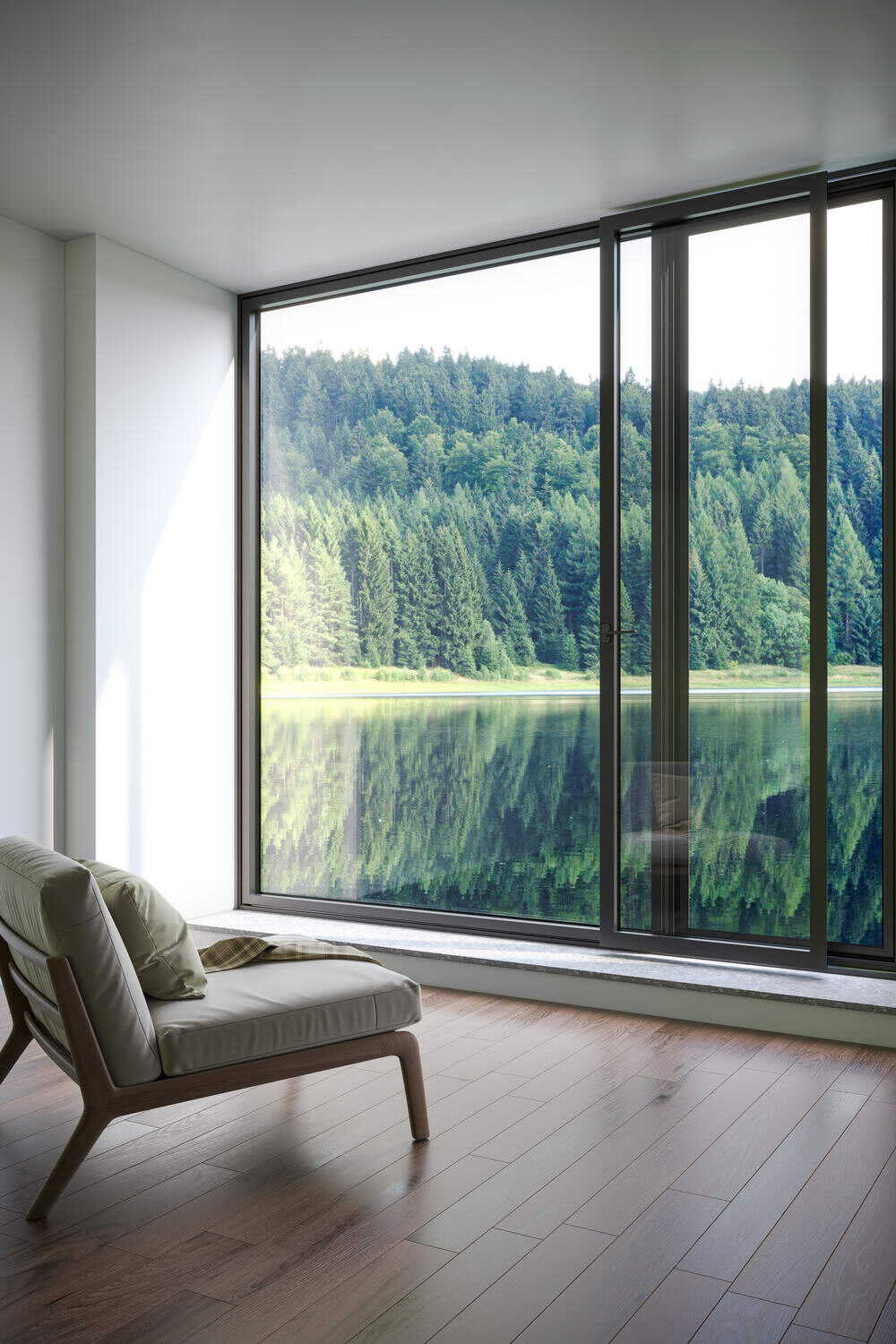 悦界90内倒侧滑窗-室内