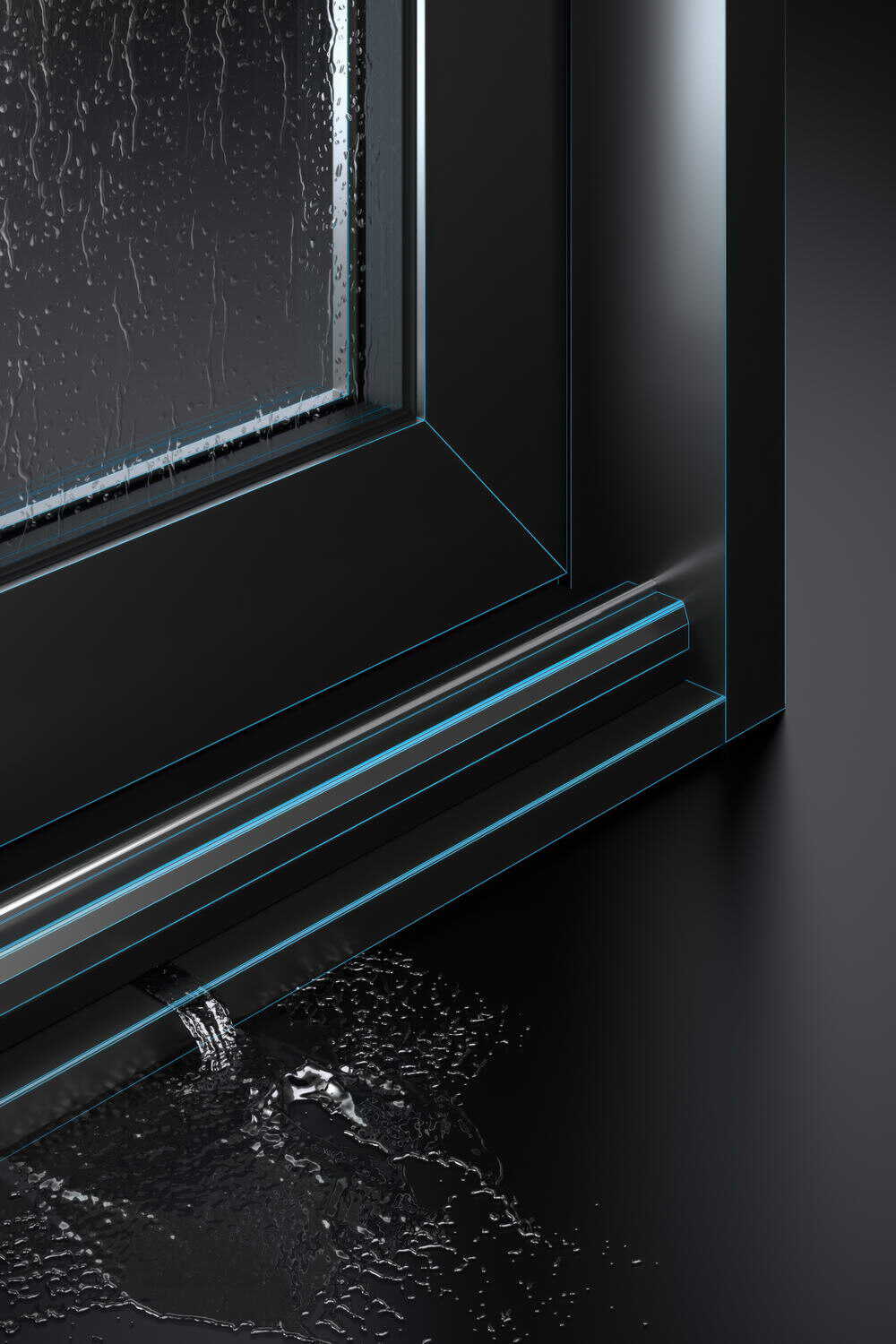 DP150二轨提升推拉门-排水